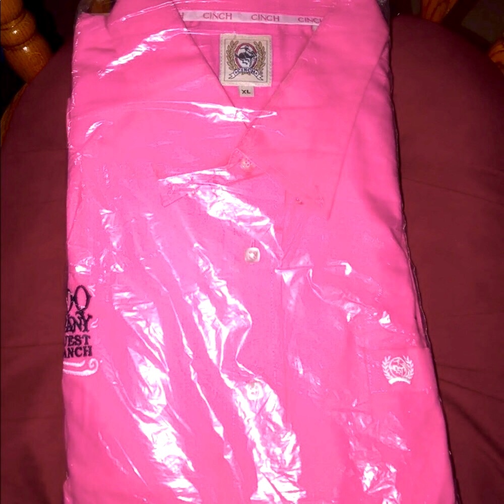 A NEW mens Cinch shirt XL Colorado guest ranch